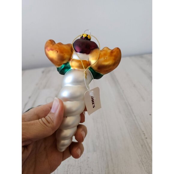 Kohls deer bear icicle ornament reindeer Xmas tree set lot - Picture 11 of 12